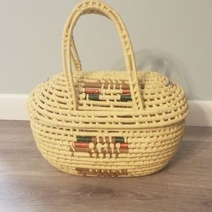 Handmade Wicker Basket Purse